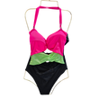 Fushia Triple Color Bathing Suit