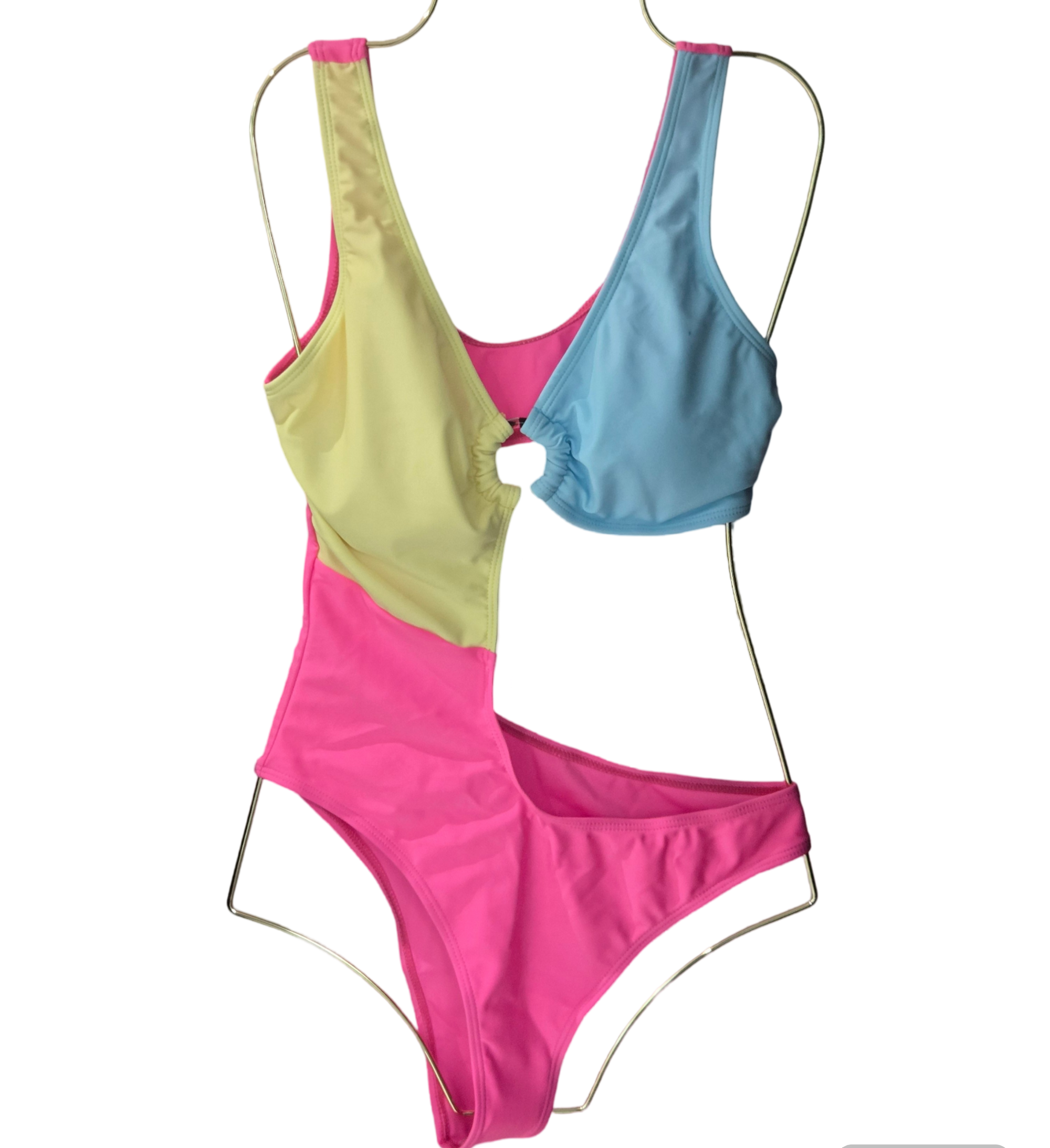 Baby Blue Triple Color Bathing Suit