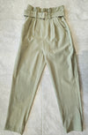 Green Olive Pant with belt