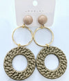 Triple Circles Color Earrings