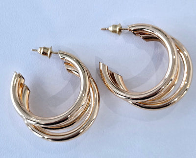 Triple Hoops Earrings