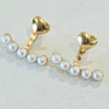 Heart & Pearls Earrings