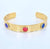 Gold Stone Bangle