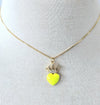 Yellow Heart Necklace