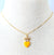 Orange Heart Necklace