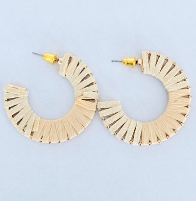 Raffia Hoops