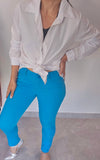 Skinny stretch long pant (Azul Turquesa)