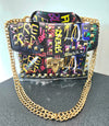 Multicolor Graffiti Cross Bag