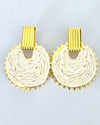 Rose Raffia Earrings