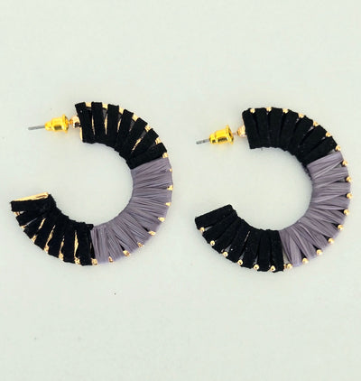 Raffia Hoops