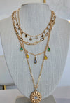 Teardrop Colorful Layering Necklace